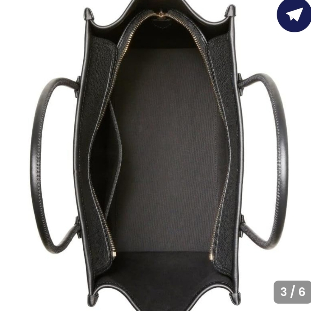 Kate Spade Ella Pebbled Black Leather Tote - Picture 3 of 9